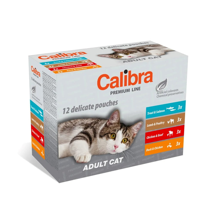 CALIBRA Cat Premium Adult - wet cat food - 12x100g