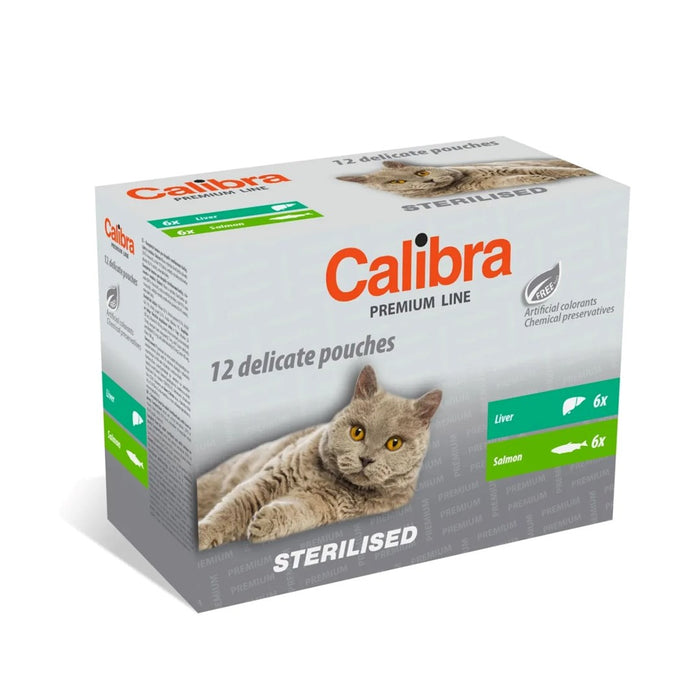CALIBRA Cat Premium Sterilised - wet cat food - 12x100g