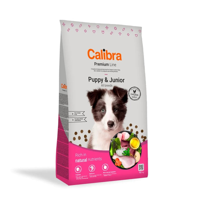 CALIBRA Dog Premium Line Puppy&Junior Chicken - dry dog food - 12kg
