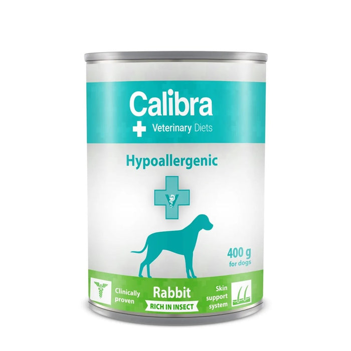 CALIBRA VD Dog Hypoallergenic Rabit&Insect - wet dog food - 400g