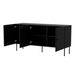 Cama 3D chest of drawers PALAZZO BIS 151x40x75 matte black - Chests of drawers made of furniture