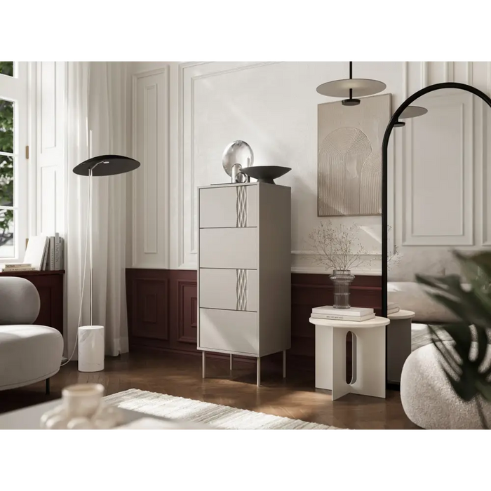 Cama 4S TRESSE chest of drawers 50x40x125 cashmere matt - Chests of drawers made of furniture