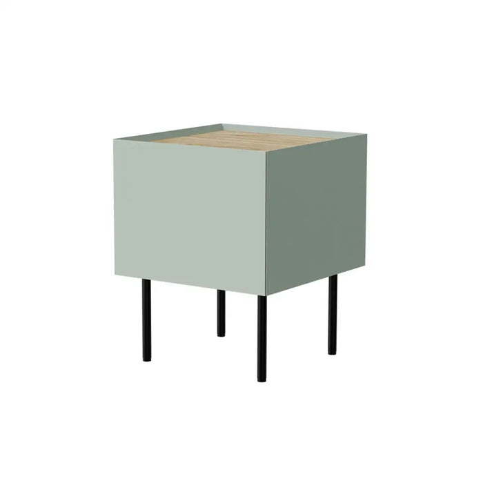 Cama Bedside table 2 pcs. FELLINI 40x41x60 olive + oiled oak top - Bedside tables made of furniture