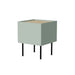 Cama Bedside table 2 pcs. FELLINI 40x41x60 olive + oiled oak top - Bedside tables made of furniture