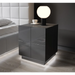 Cama bedside table REJA graphite grey gloss/graphite grey gloss - Bedside tables made of furniture
