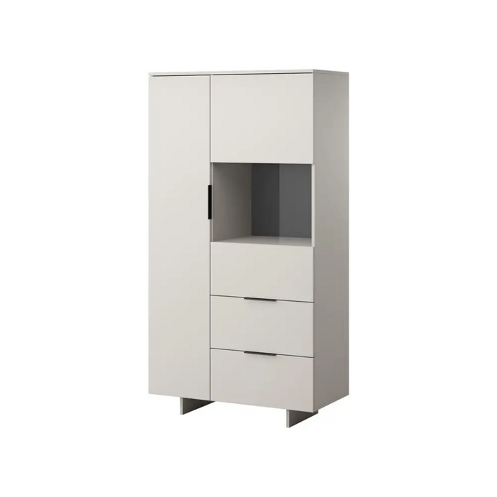 Cama Cabinet ALMA 90x41.5xH170 cashmere - Buffets and display cabinets on a wooden baseBIW-PDR<<<Buffets and shop
