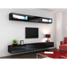 Cama Cabinet VIGO ’90’’ glass 90/35/32 black/black gloss - Buffets and display cabinets on a wooden