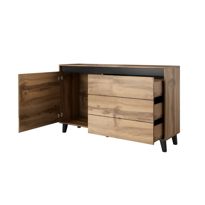 Cama chest of drawers NORD wotan oak/antracite - Chests of drawers on a wooden baseKOY-DRP<<<ChestsKOY<<<ActionPL