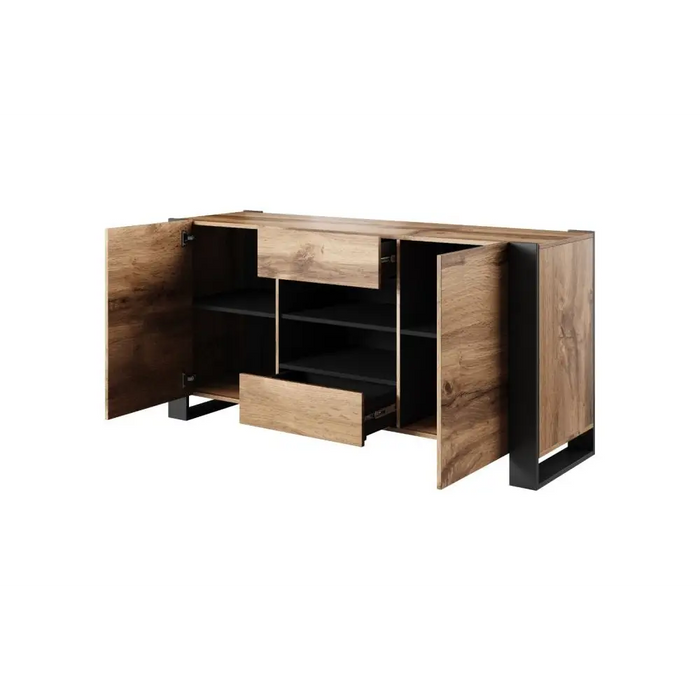 Cama chest of drawers WOOD wotan oak/antracite - Chests of drawers made of furniture boardKOY-ZPM<<<ChestsKOY<<<ActionPL