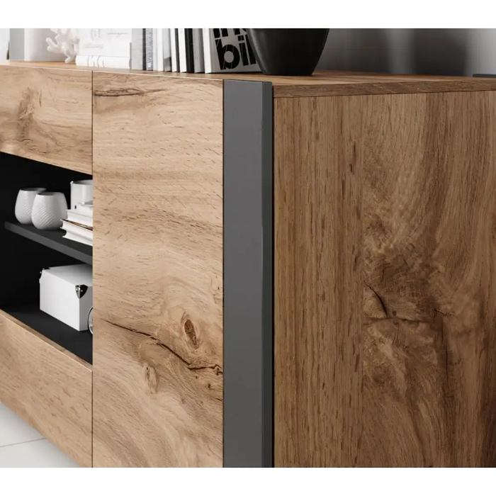 Cama chest of drawers WOOD wotan oak/antracite - Chests of drawers made of furniture boardKOY-ZPM<<<ChestsKOY<<<ActionPL