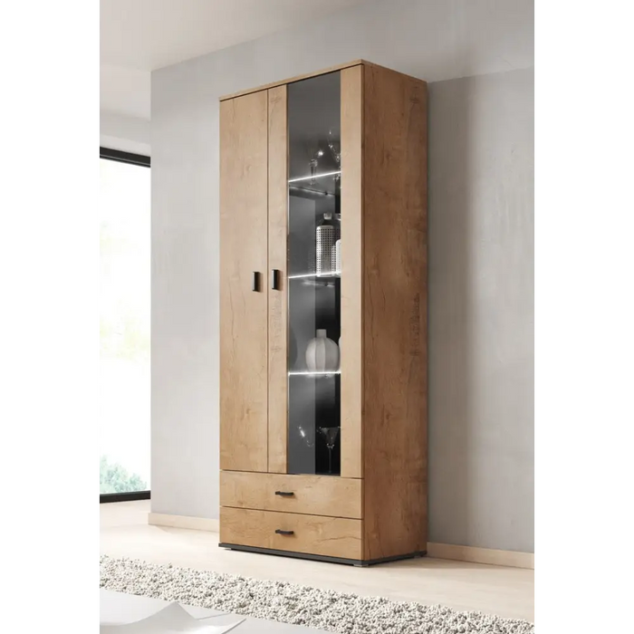 Cama display cabinet SOHO S6 2D2S lefkas oak/black - Buffets and display cabinets on a wooden baseBIW-PDR<<<Buffets
