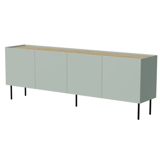 Cama FELLINI chest of drawers 200x40x70 olive + oiled oak top - Chests of drawers made of furniture