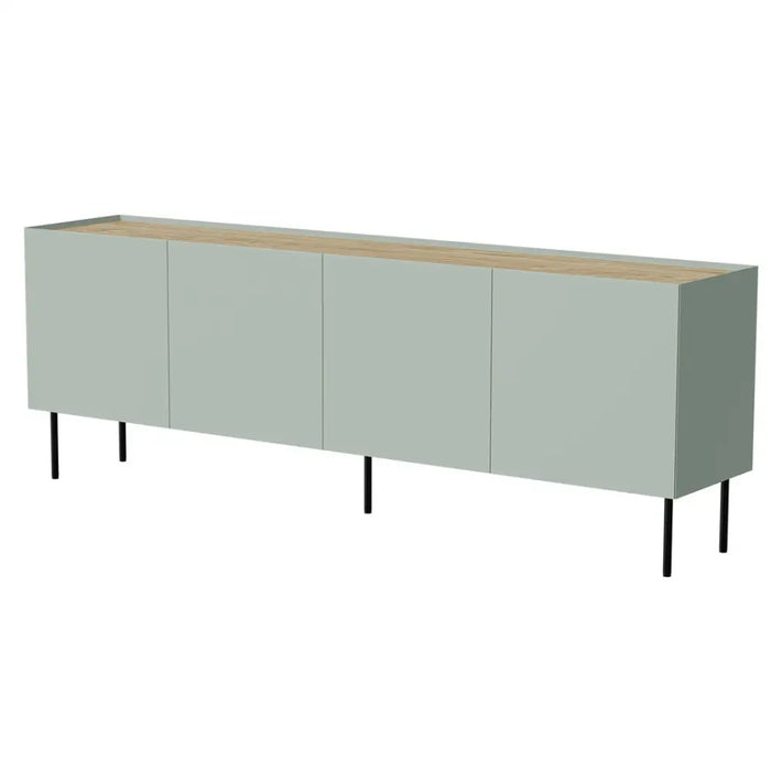 Cama FELLINI chest of drawers 200x40x70 olive + oiled oak top - Chests of drawers made of furniture