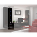 Cama Glass-case VIGO ’180’ 180/40/30 black/black gloss - Buffets and display cabinets on a wooden baseBIW-PDR<<<Buffets