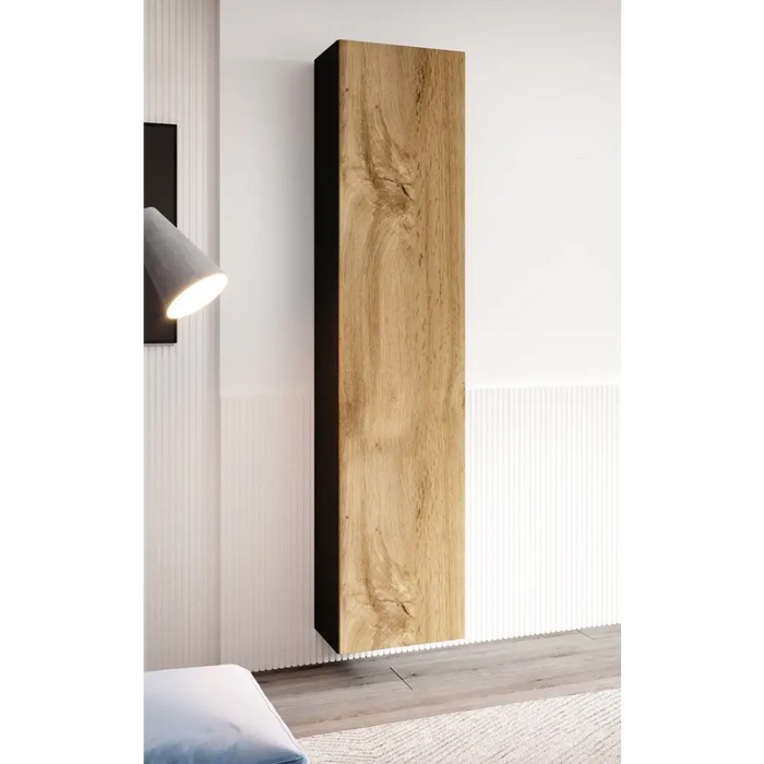 Cama living room cabinet set VIGO 3 black/wotan oak - Modern wall unitsMES-NOW<<<Wall UnitsMES<<<ActionPL