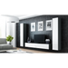 Cama Living room cabinet set VIGO 4 grey/white gloss - Modern wall unitsMES-NOW<<<Wall UnitsMES<<<ActionPL