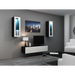 Cama Living room cabinet set VIGO 8 black/white gloss - Modern wall unitsMES-NOW<<<Wall UnitsMES<<<ActionPL