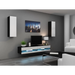 Cama Living room cabinet set VIGO NEW 10 black/white gloss - Modern wall unitsMES-NOW<<<Wall UnitsMES<<<ActionPL