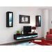 Cama Living room cabinet set VIGO NEW 11 black/black gloss - Modern wall unitsMES-NOW<<<Wall UnitsMES<<<ActionPL