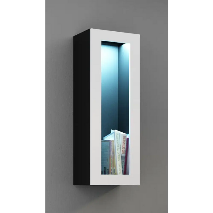 Cama Living room cabinet set VIGO NEW 11 black/white gloss - Modern wall unitsMES-NOW<<<Wall UnitsMES<<<ActionPL