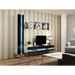 Cama Living room cabinet set VIGO NEW 8 white/black gloss - Modern wall unitsMES-NOW<<<Wall UnitsMES<<<ActionPL