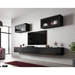 Cama Living room cabinet set VIGO SLANT 3 black/black gloss - Modern wall unitsMES-NOW<<<Wall UnitsMES<<<ActionPL