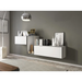 Cama living room furniture set ROCO 11 (RO1 + RO3 + RO4) white/black/white - Modern wall unitsMES-NOW<<<Wall