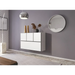 Cama living room furniture set ROCO 13 (RO1 + 3xRO5) white/black/white - Modern wall unitsMES-NOW<<<Wall