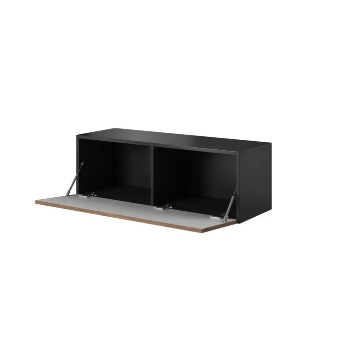 Cama living room furniture set ROCO 16 (RO1 + RO2 + RO3 + RO4) black/black/white - Modern wall unitsMES-NOW<<<Wall