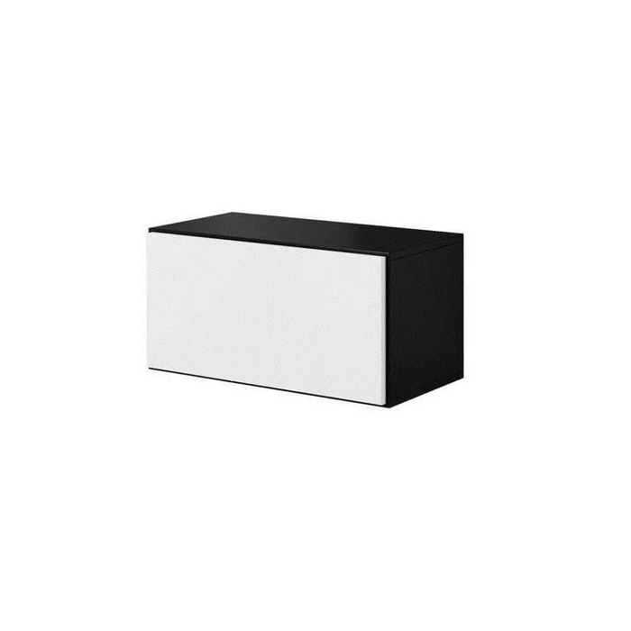 Cama living room furniture set ROCO 2 (2xRO1 + 4xRO3) black/black/white - Modern wall unitsMES-NOW<<<Wall