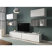 Cama living room furniture set ROCO 3 (2xRO3 + 2xRO4 + 2xRO1) white/black/white - Modern wall unitsMES-NOW<<<Wall