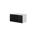 Cama living room furniture set ROCO 4 (RO1 + 2xRO3 + 2xRO4) white/white/black - Modern wall unitsMES-NOW<<<Wall