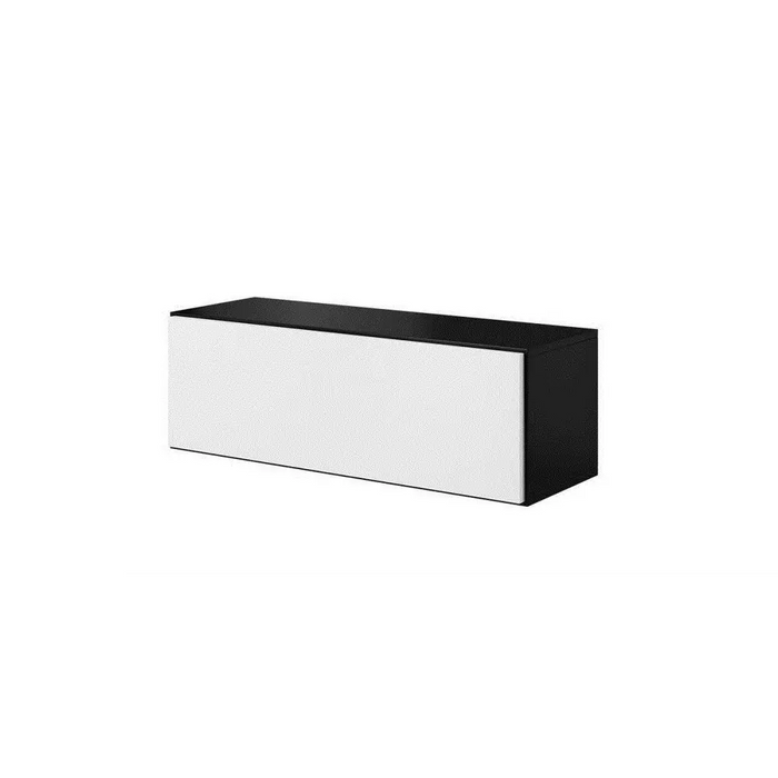 Cama living room furniture set ROCO 4 (RO1 + 2xRO3 + 2xRO4) black/black/white - Modern wall unitsMES-NOW<<<Wall
