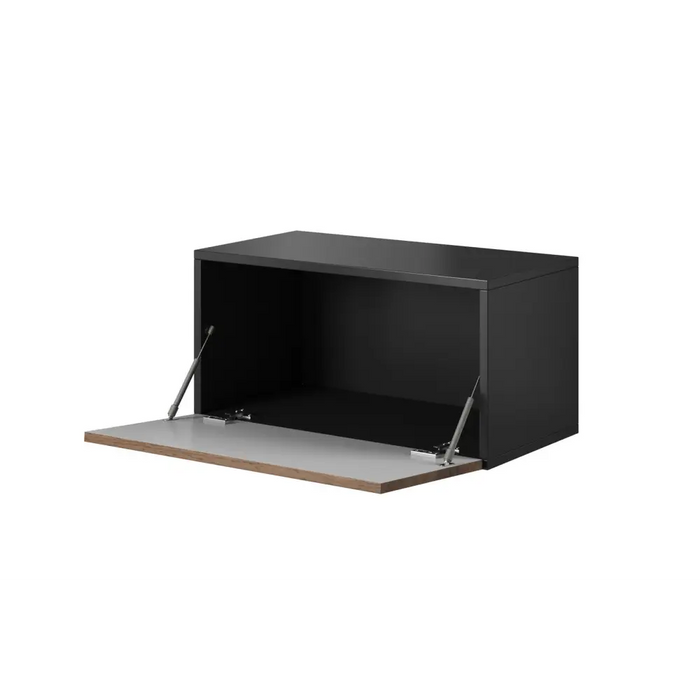 Cama living room furniture set ROCO 7 (3xRO3 + 2xRO6) black/black/white - Modern wall unitsMES-NOW<<<Wall