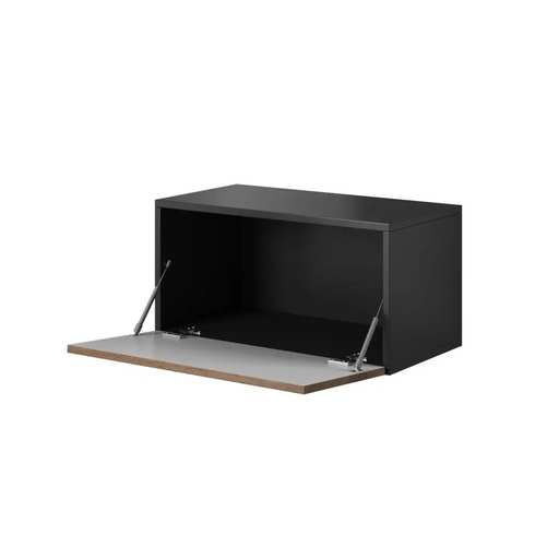 Cama living room furniture set ROCO 7 (3xRO3 + 2xRO6) white/white/black - Modern wall unitsMES-NOW<<<Wall