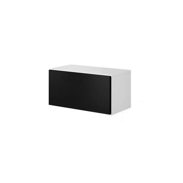 Cama living room furniture set ROCO 8 (2xRO3 + 4xRO6) white/white/black - Modern wall unitsMES-NOW<<<Wall