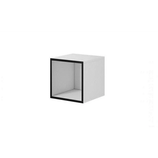 Cama living room furniture set ROCO 9 (RO1 + RO3 + 2xRO6 + 2xRO5) white/black/white - Modern wall unitsMES-NOW<<<Wall