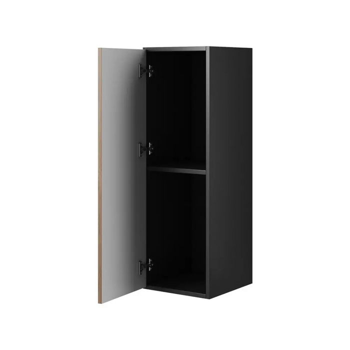 Cama living room furniture set ROCO 9 (RO1 + RO3 + 2xRO6 + 2xRO5) white/white/black - Modern wall unitsMES-NOW<<<Wall