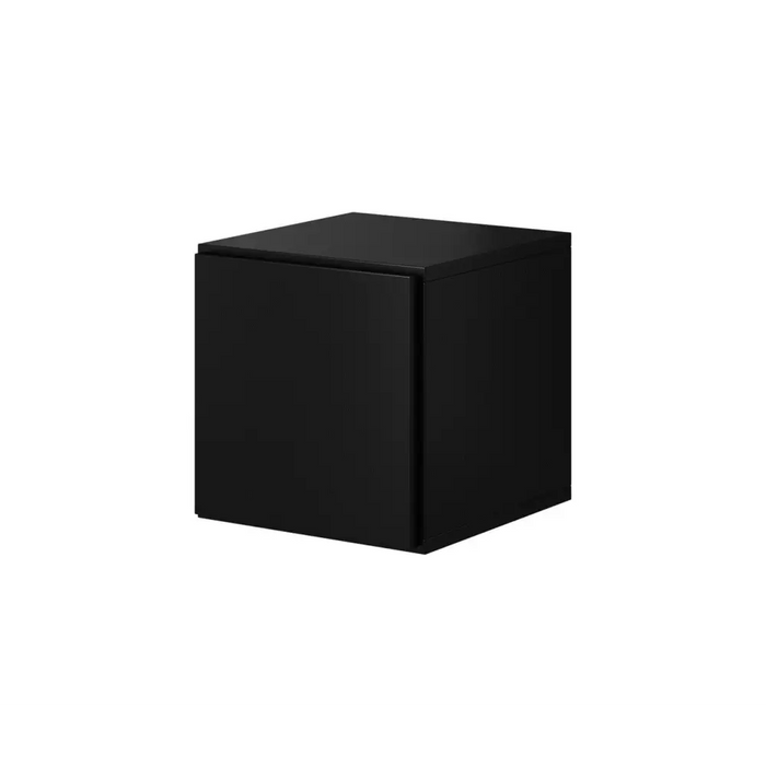 Cama living room furniture set ROCO 9 (RO1 + RO3 + 2xRO6 + 2xRO5) black/black/black - Modern wall unitsMES-NOW<<<Wall