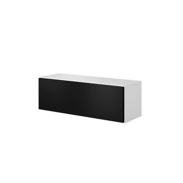 Cama living room furniture set ROCO 9 (RO1 + RO3 + 2xRO6 + 2xRO5) white/white/black - Modern wall unitsMES-NOW<<<Wall