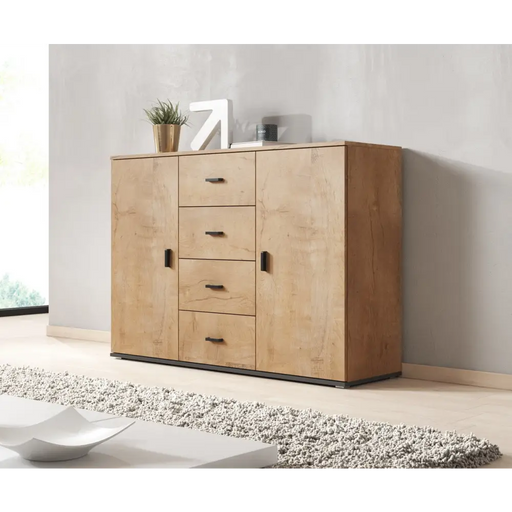 Cama living room sideboard UNI lefkas oak/black - Chests of drawers made of furniture