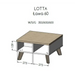 Cama LOTTA 60 coffee table wotan oak/mat black - Wooden benches and tablesLIS-DRE<<<Benches and tablesLIS<<<ActionPL