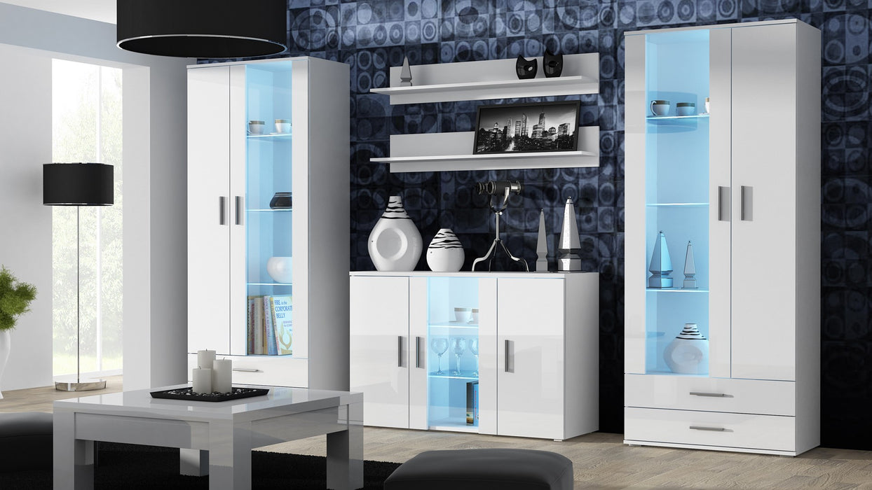 Cama display cabinet SOHO S6 2D2S white/white gloss