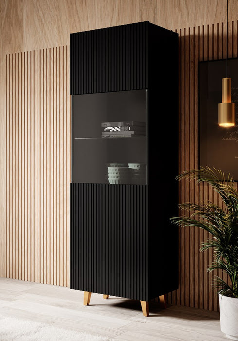 Display cabinet PAFOS 60x40x182 mat black