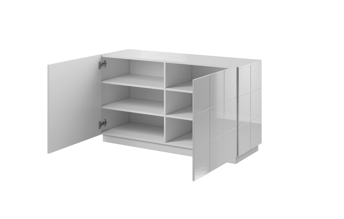 Cama sideboard 2D REJA white gloss/white gloss