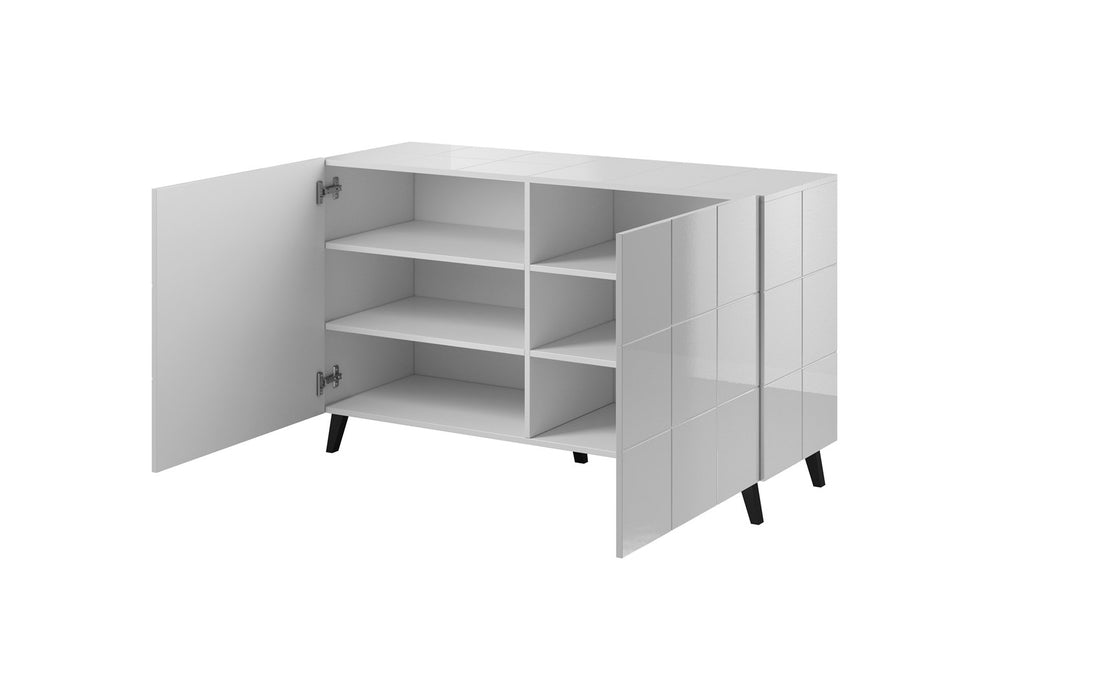 Cama sideboard 2D REJA white gloss/white gloss