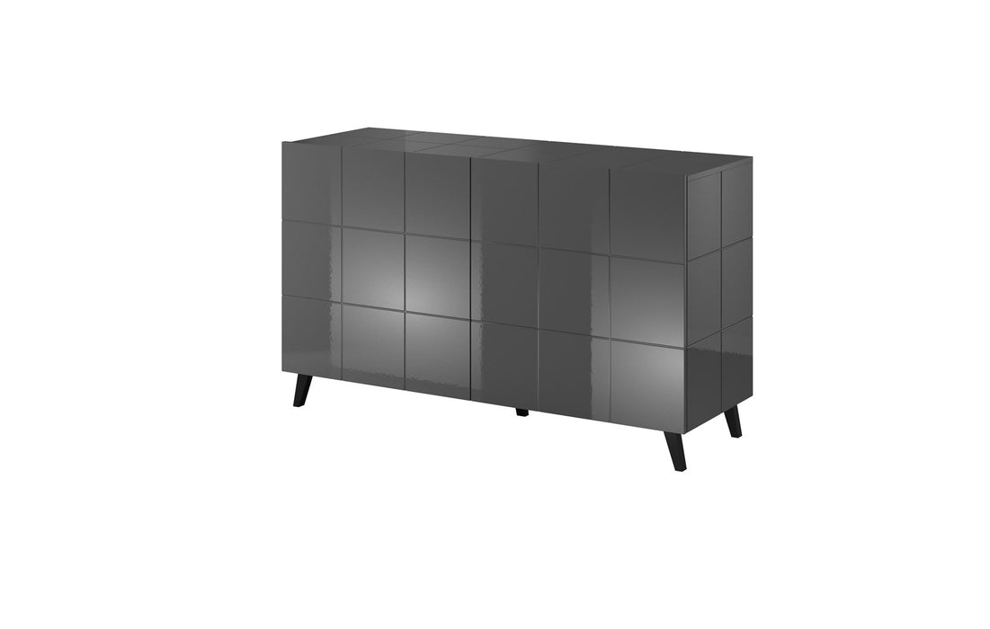 Cama sideboard 2D REJA graphite grey gloss/graphite grey gloss