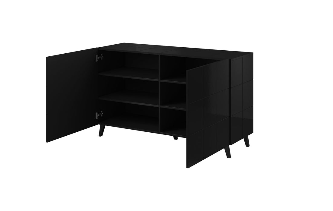 Cama sideboard 2D REJA black gloss/black gloss