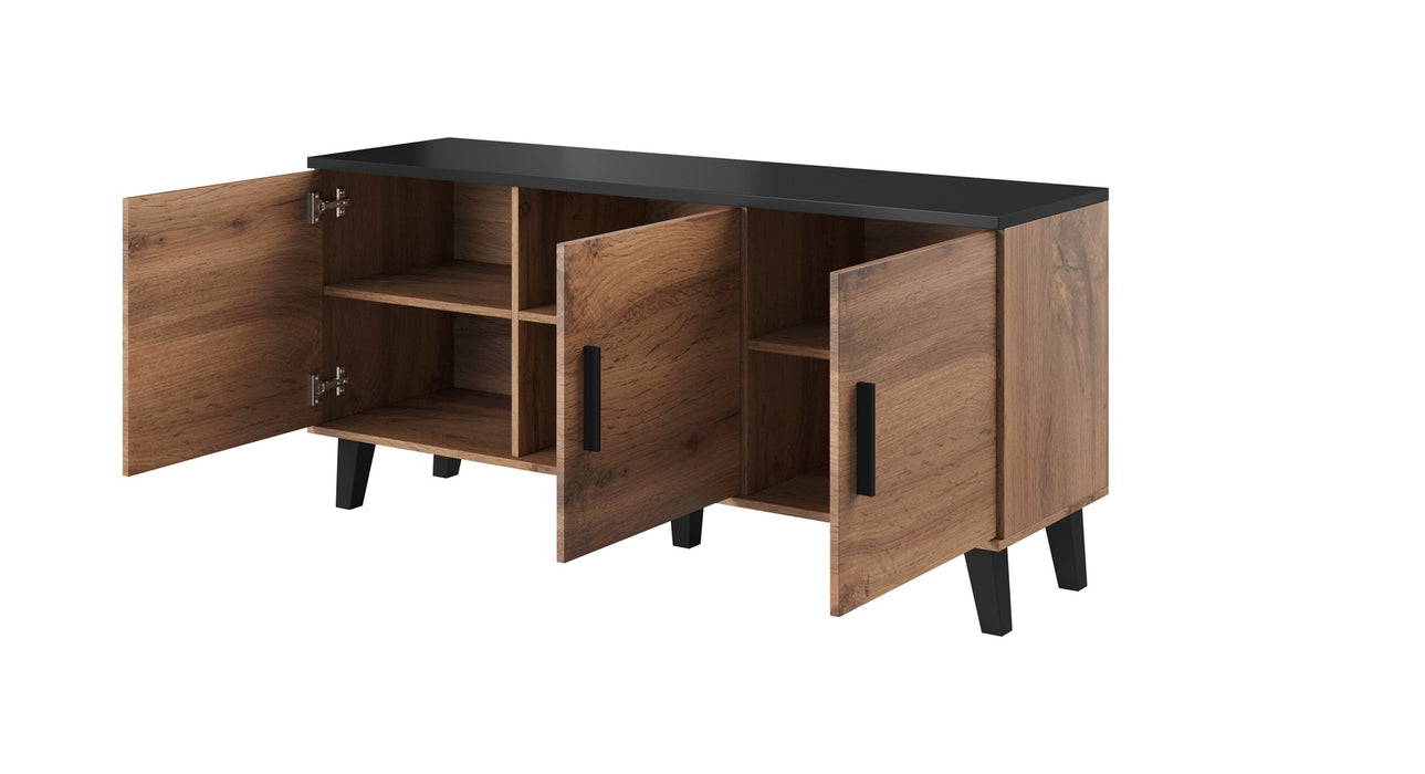 Cama sideboard LOTTA 150 3D wotan oak + mat black