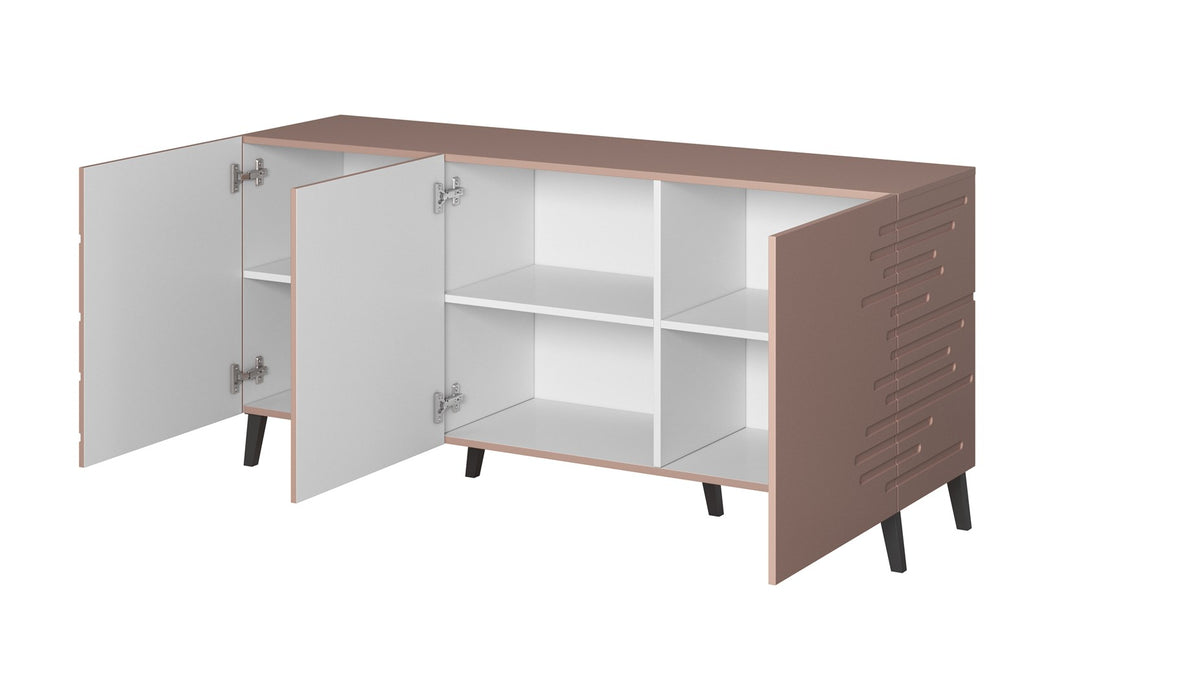 Nova chest of drawers 155x40x72 Pink Mat